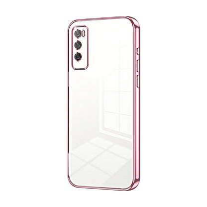 Huawei Enjoy 20 Pro Phone Case with Transparent Plating and Fine Hole Design: Crystal Clear & Scratch-Resistant