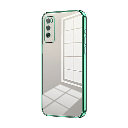 Huawei Enjoy 20 Pro Phone Case with Transparent Plating and Fine Hole Design: Crystal Clear & Scratch-Resistant