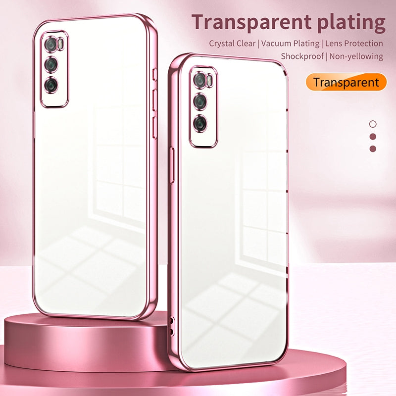 Huawei Enjoy Z 5G Phone Case with Transparent Plating and Fine Hole Design: Crystal Clear & Scratch-Resistant