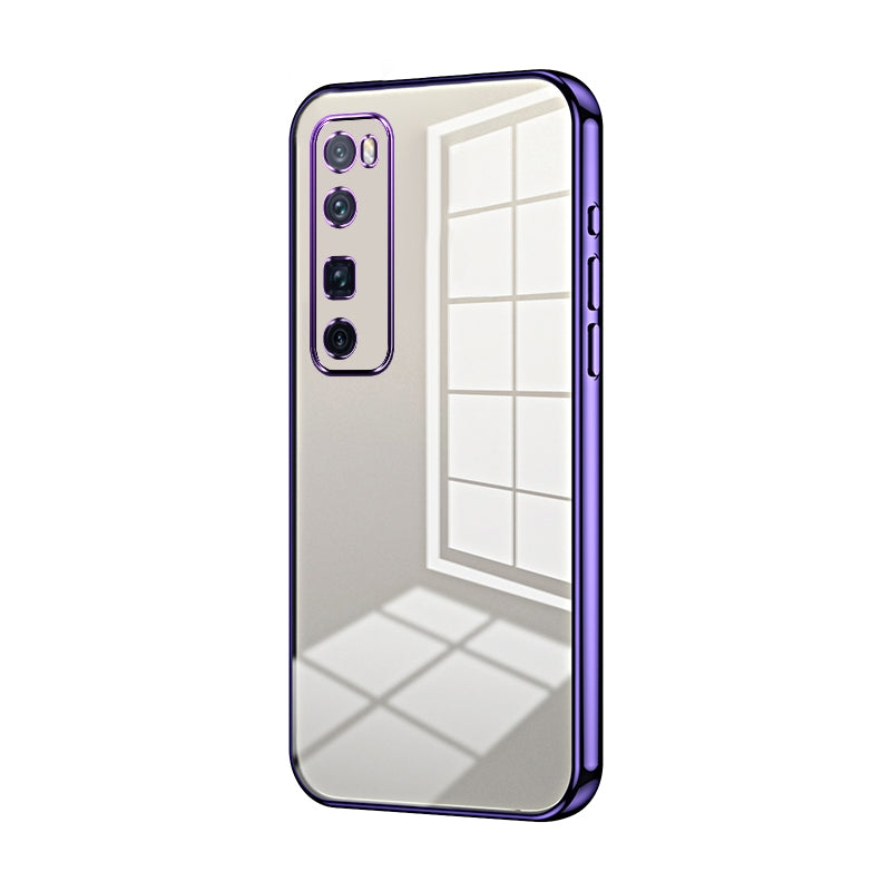 Huawei nova 7 Pro Phone Case with Transparent Plating and Fine Hole Design: Crystal Clear & Scratch-Resistant