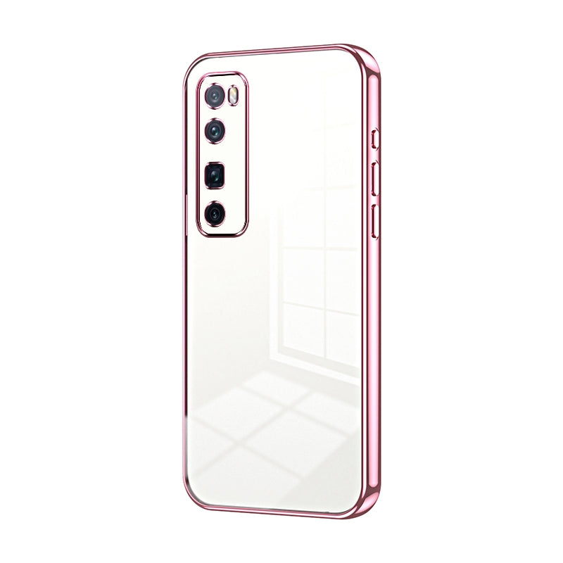 Huawei nova 7 Pro Phone Case with Transparent Plating and Fine Hole Design: Crystal Clear & Scratch-Resistant