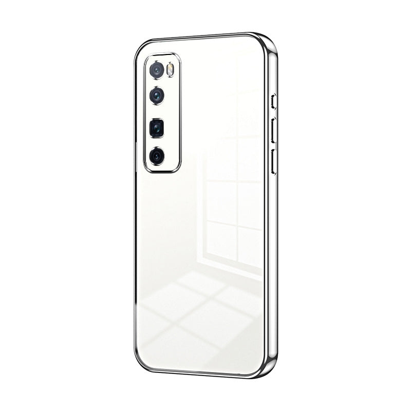 Huawei nova 7 Pro Phone Case with Transparent Plating and Fine Hole Design: Crystal Clear & Scratch-Resistant