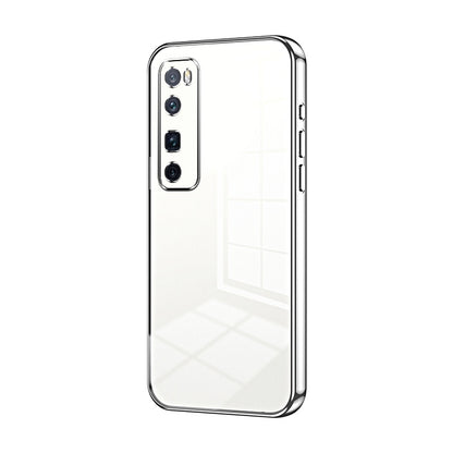 Huawei nova 7 Pro Phone Case with Transparent Plating and Fine Hole Design: Crystal Clear & Scratch-Resistant