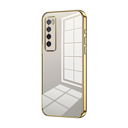 Huawei nova 7 Phone Case with Transparent Plating and Fine Hole Design: Crystal Clear & Scratch-Resistant