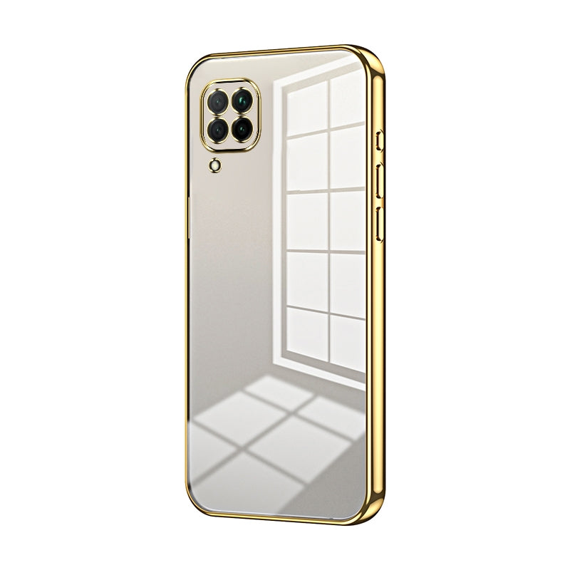 Huawei P40 lite 4G Phone Case with Transparent Plating and Fine Hole Design: Crystal Clear & Scratch-Resistant