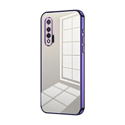 Huawei nova 6 Phone Case with Transparent Plating and Fine Hole Design: Crystal Clear & Scratch-Resistant