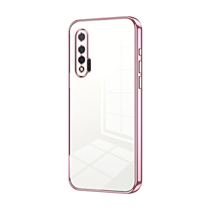 Huawei nova 6 Phone Case with Transparent Plating and Fine Hole Design: Crystal Clear & Scratch-Resistant