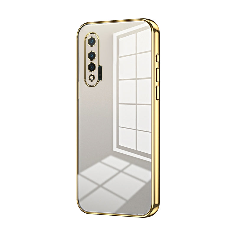 Huawei nova 6 Phone Case with Transparent Plating and Fine Hole Design: Crystal Clear & Scratch-Resistant