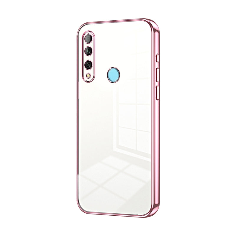 Huawei Enjoy 10 Plus Phone Case with Transparent Plating and Fine Hole Design: Crystal Clear & Scratch-Resistant