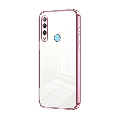 Huawei Enjoy 10 Plus Phone Case with Transparent Plating and Fine Hole Design: Crystal Clear & Scratch-Resistant