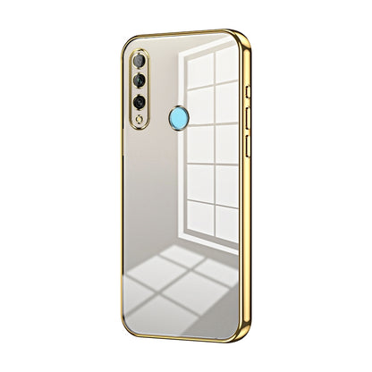 Huawei Enjoy 10 Plus Phone Case with Transparent Plating and Fine Hole Design: Crystal Clear & Scratch-Resistant