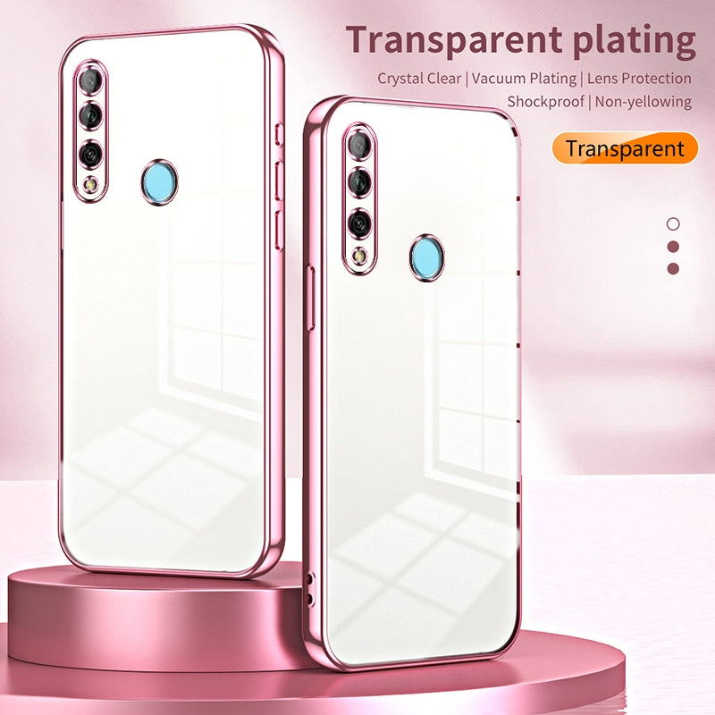 Huawei Enjoy 10 Plus Phone Case with Transparent Plating and Fine Hole Design: Crystal Clear & Scratch-Resistant