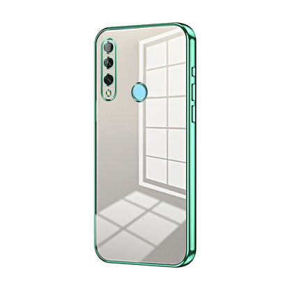 Huawei Enjoy 10 Plus Phone Case with Transparent Plating and Fine Hole Design: Crystal Clear & Scratch-Resistant