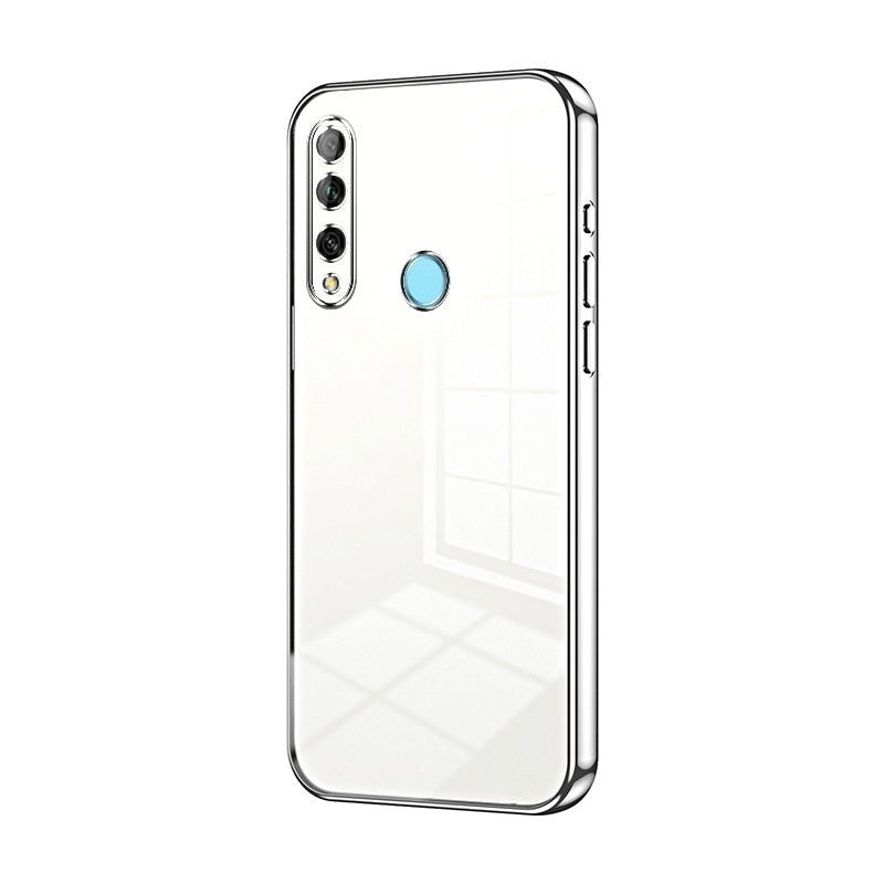 Huawei Enjoy 10 Plus Phone Case with Transparent Plating and Fine Hole Design: Crystal Clear & Scratch-Resistant