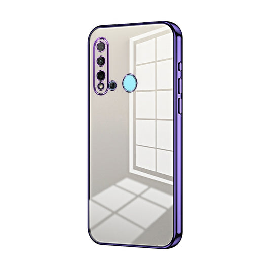 Huawei nova 5i Phone Case with Transparent Plating and Fine Hole Design: Crystal Clear & Scratch-Resistant