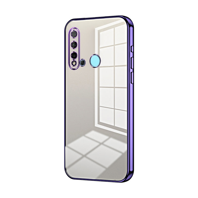 Huawei P20 lite 2019 Phone Case with Transparent Plating and Fine Hole Design: Crystal Clear & Scratch-Resistant