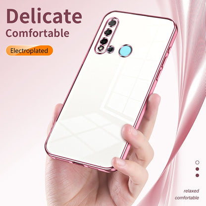 Huawei P20 lite 2019 Phone Case with Transparent Plating and Fine Hole Design: Crystal Clear & Scratch-Resistant