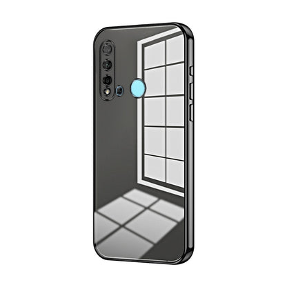 Huawei nova 5i Phone Case with Transparent Plating and Fine Hole Design: Crystal Clear & Scratch-Resistant