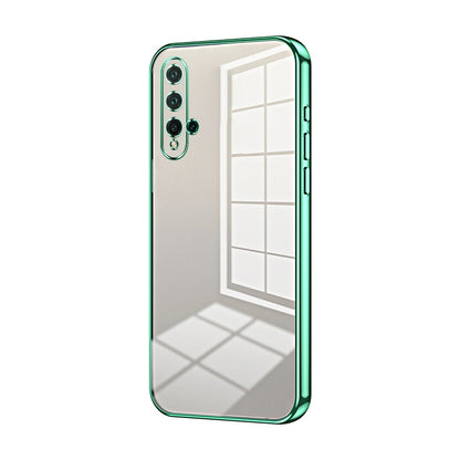 Huawei nova 5 Phone Case with Transparent Plating and Fine Hole Design: Crystal Clear & Scratch-Resistant