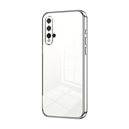 Huawei nova 5 Phone Case with Transparent Plating and Fine Hole Design: Crystal Clear & Scratch-Resistant