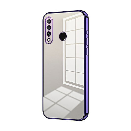 Huawei nova 4e Phone Case with Transparent Plating and Fine Hole Design: Crystal Clear & Scratch-Resistant