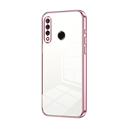 Huawei nova 4e Phone Case with Transparent Plating and Fine Hole Design: Crystal Clear & Scratch-Resistant