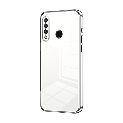 Huawei nova 4e Phone Case with Transparent Plating and Fine Hole Design: Crystal Clear & Scratch-Resistant