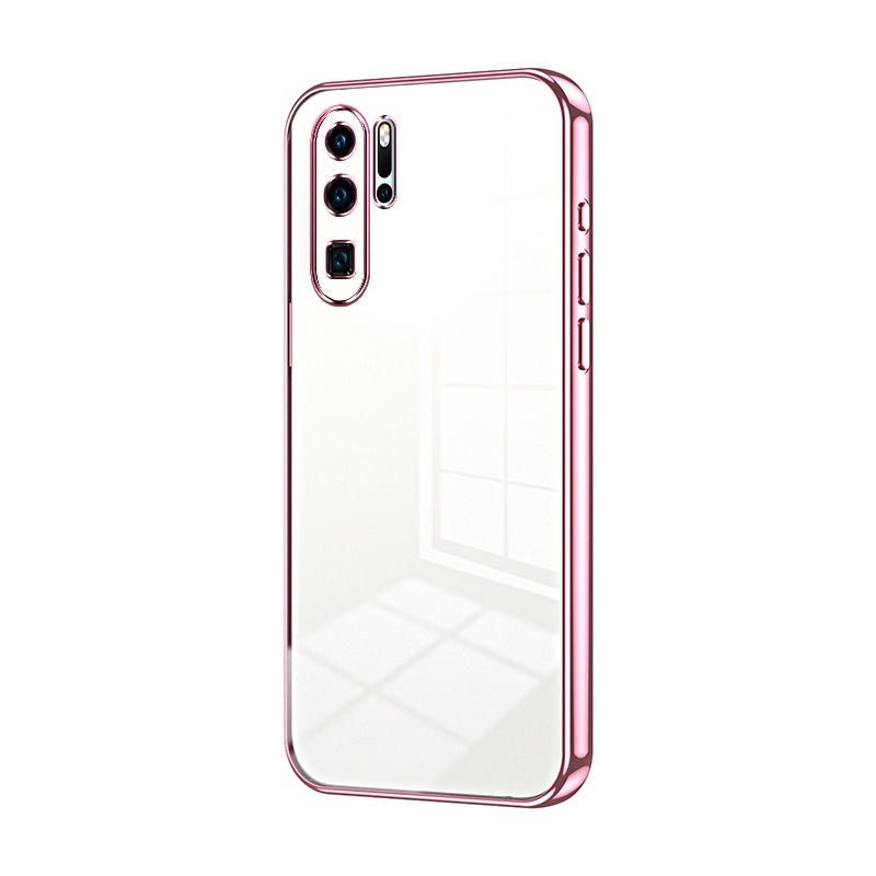 Huawei P30 Pro Phone Case with Transparent Plating and Fine Hole Design: Crystal Clear & Scratch-Resistant