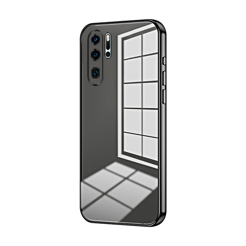 Huawei P30 Pro Phone Case with Transparent Plating and Fine Hole Design: Crystal Clear & Scratch-Resistant