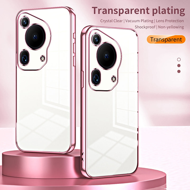 Huawei Pura 70 Ultra Phone Case with Transparent Plating and Fine Hole Design: Crystal Clear & Scratch-Resistant