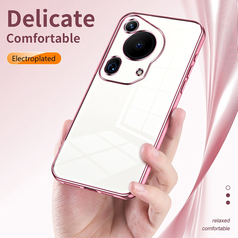 Huawei Pura 70 Ultra Phone Case with Transparent Plating and Fine Hole Design: Crystal Clear & Scratch-Resistant