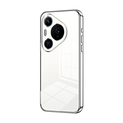 Huawei Pura 70 Pro Phone Case with Transparent Plating and Fine Hole Design: Crystal Clear & Scratch-Resistant