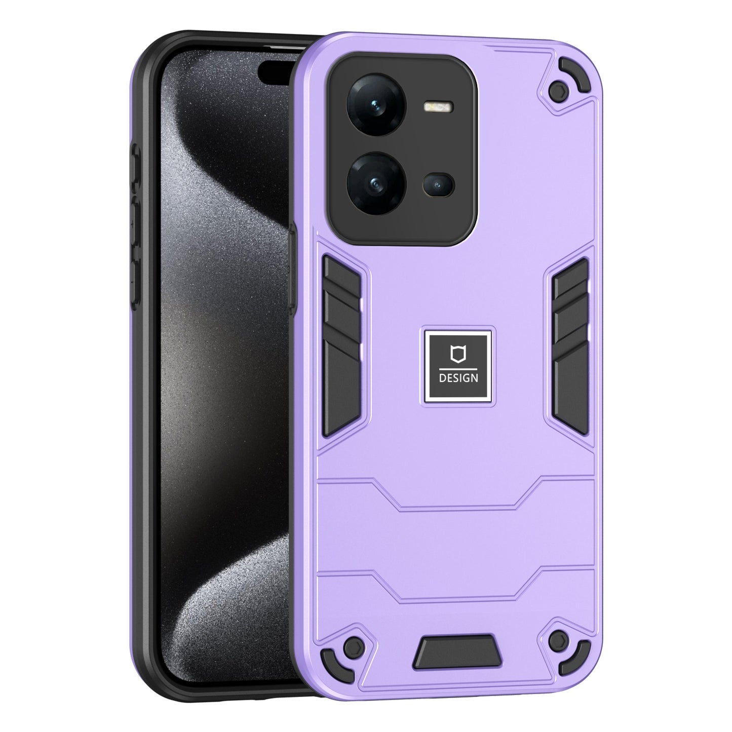 vivo V25e Shockproof Phone Case with Dual-Layer Protection, TPU+PC Material, Durable, Stylish Design & Lightweight Structure