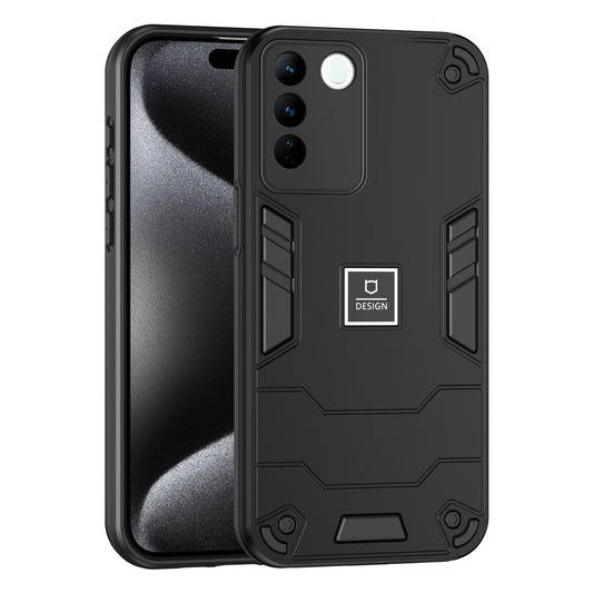 vivo V27 Shockproof Phone Case with Dual-Layer Protection, TPU+PC Material, Durable, Stylish Design & Lightweight Structure