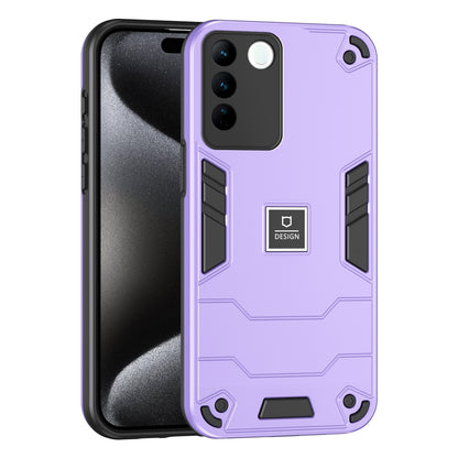 vivo V27 Shockproof Phone Case with Dual-Layer Protection, TPU+PC Material, Durable, Stylish Design & Lightweight Structure