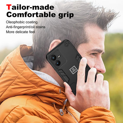 vivo Y22s Shockproof Phone Case with Dual-Layer Protection, TPU+PC Material, Durable, Stylish Design & Lightweight Structure