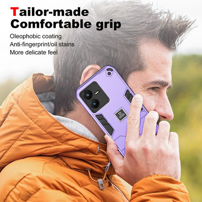 vivo Y22s Shockproof Phone Case with Dual-Layer Protection, TPU+PC Material, Durable, Stylish Design & Lightweight Structure