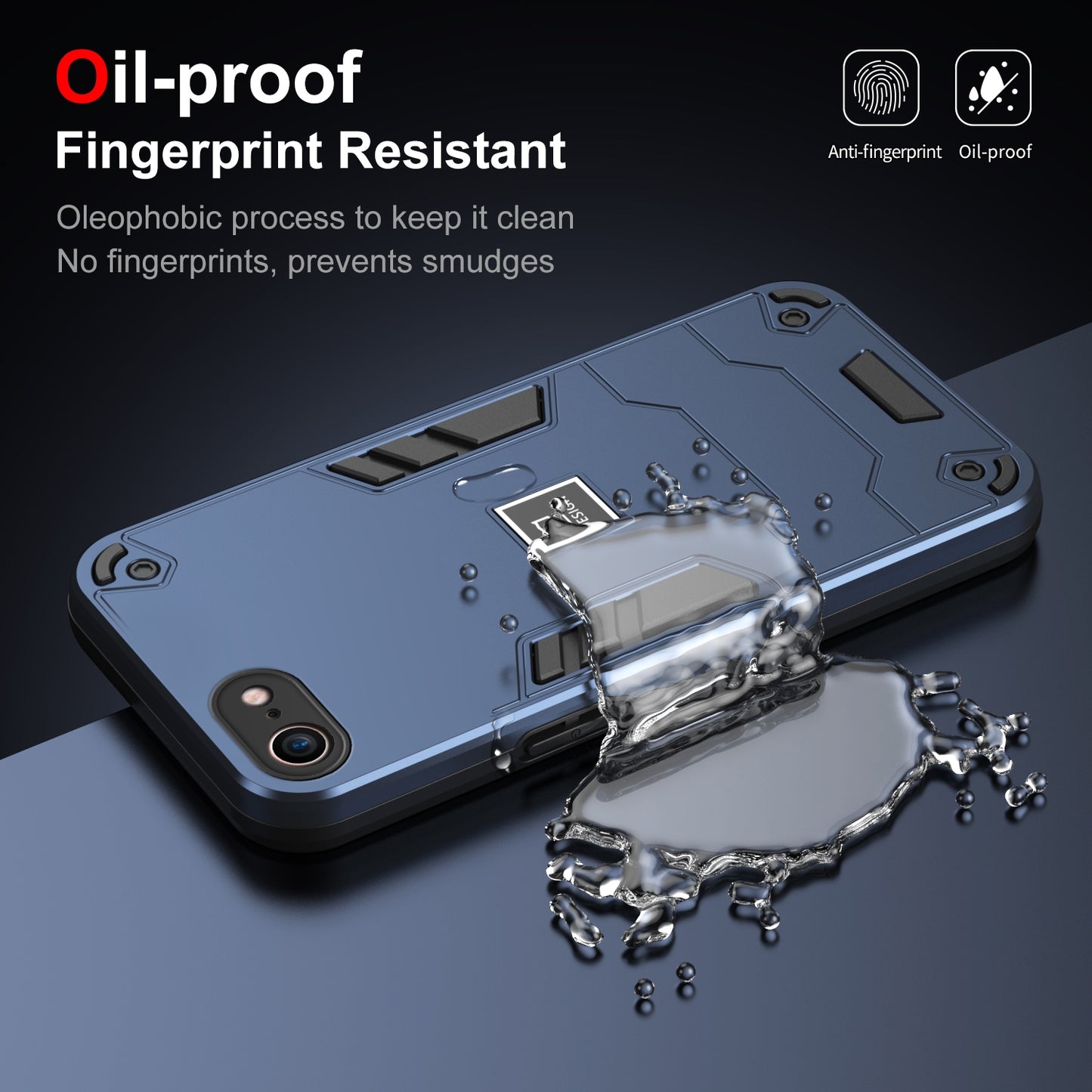 iPhone SE 2022 Shockproof Phone Case with Dual-Layer Protection, TPU+PC Material, Durable, Stylish Design & Lightweight Structure