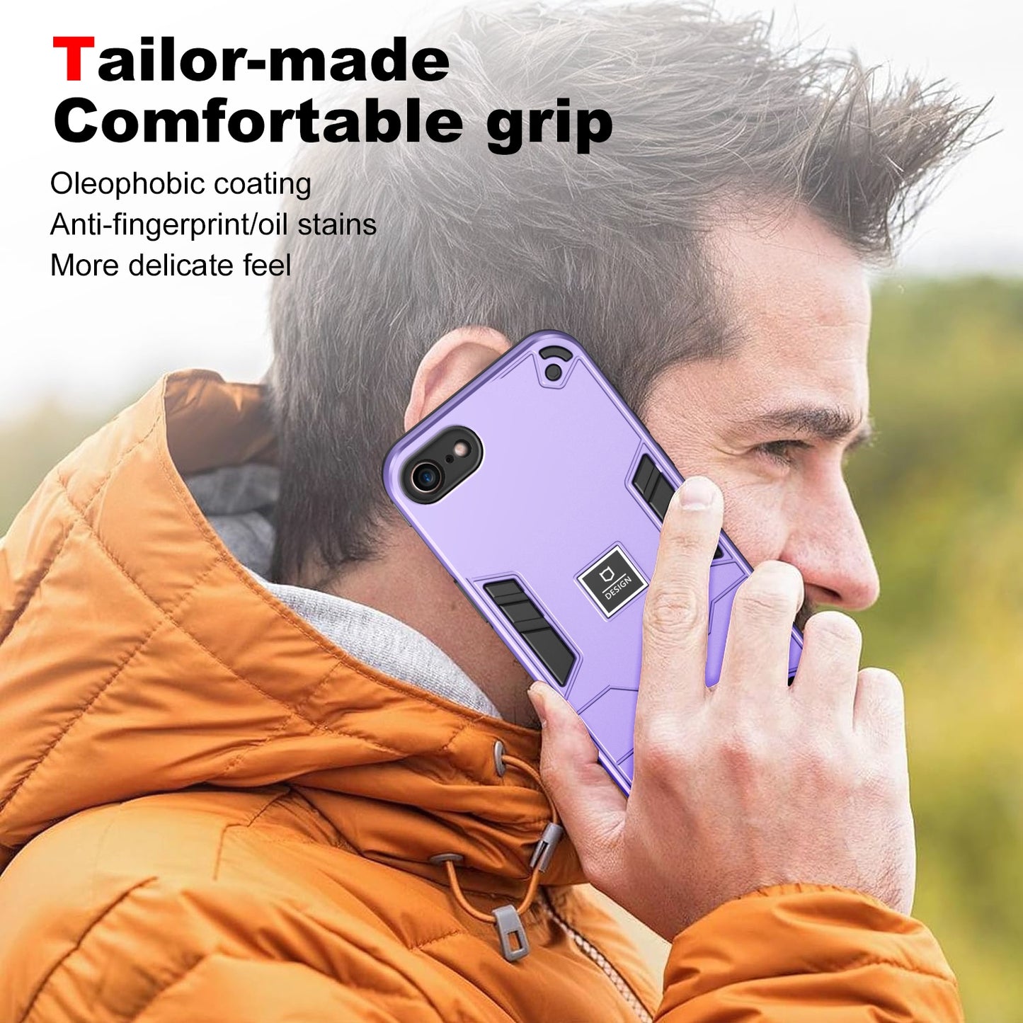 iPhone SE 2020 Shockproof Phone Case with Dual-Layer Protection, TPU+PC Material, Durable, Stylish Design & Lightweight Structure