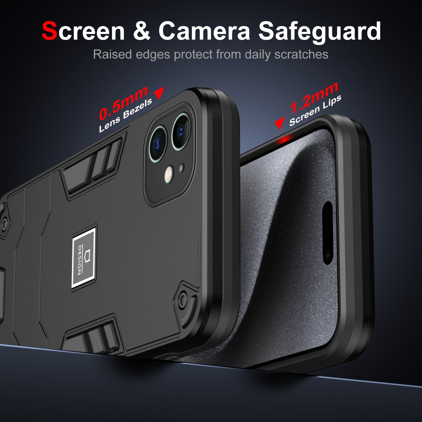 iPhone 11 Shockproof Phone Case with Dual-Layer Protection, TPU+PC Material, Durable, Stylish Design & Lightweight Structure