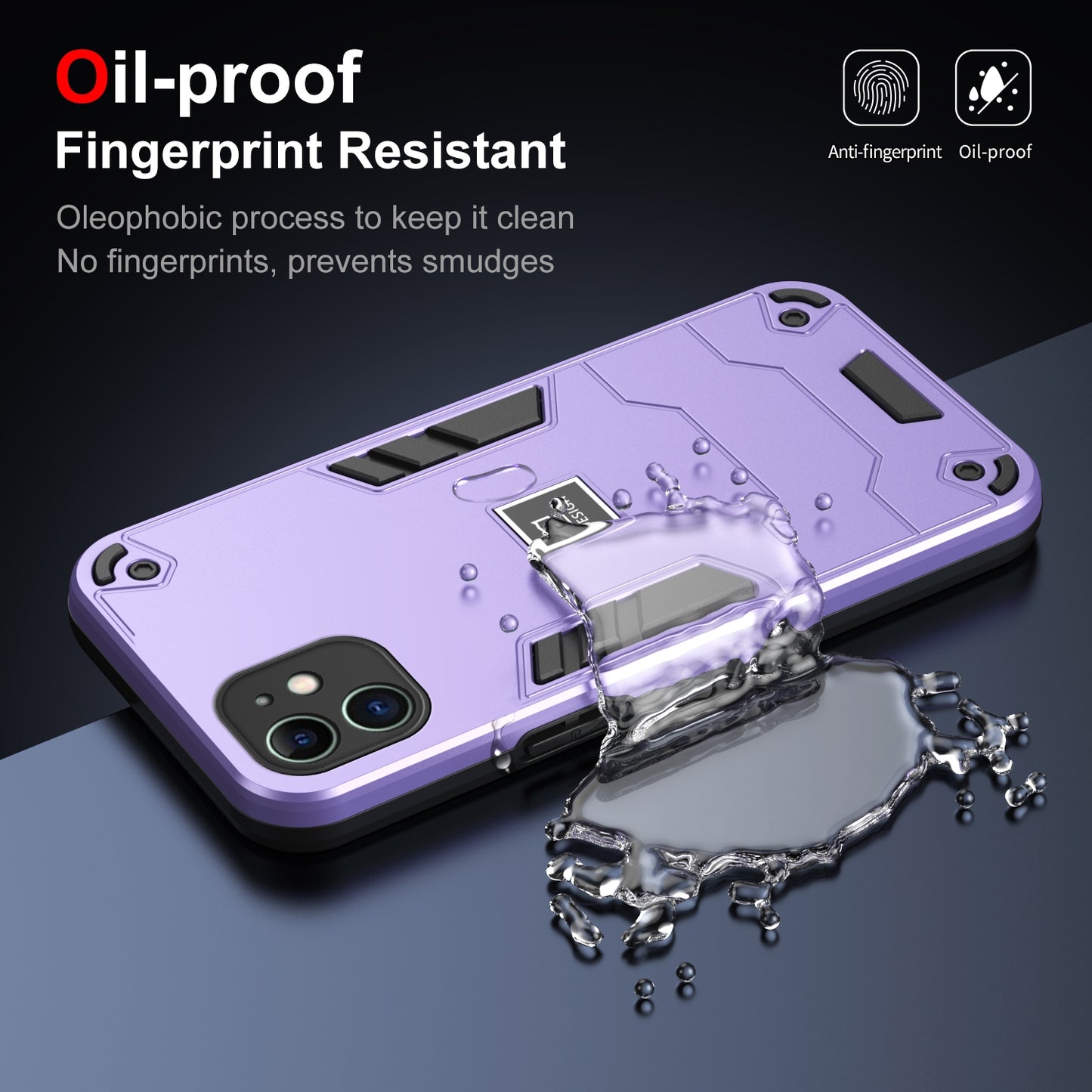 iPhone 11 Shockproof Phone Case with Dual-Layer Protection, TPU+PC Material, Durable, Stylish Design & Lightweight Structure