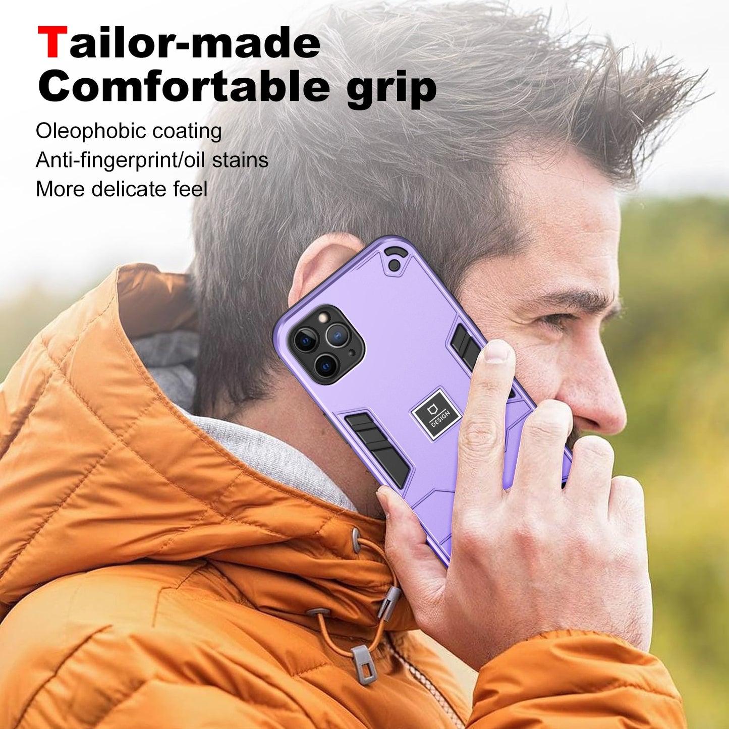 iPhone 11 Pro Max Shockproof Phone Case with Dual-Layer Protection, TPU+PC Material, Durable, Stylish Design & Lightweight Structure