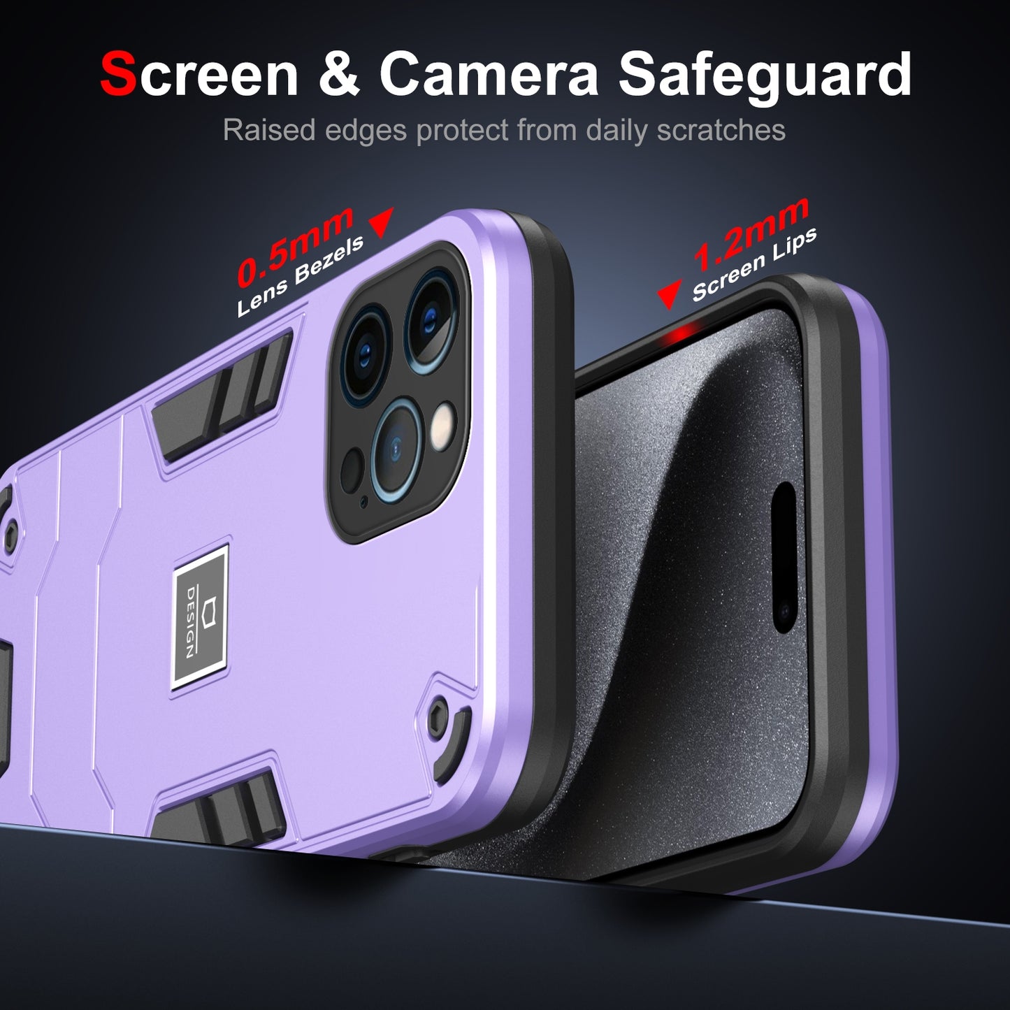 iPhone 12 Pro Shockproof Phone Case with Dual-Layer Protection, TPU+PC Material, Durable, Stylish Design & Lightweight Structure