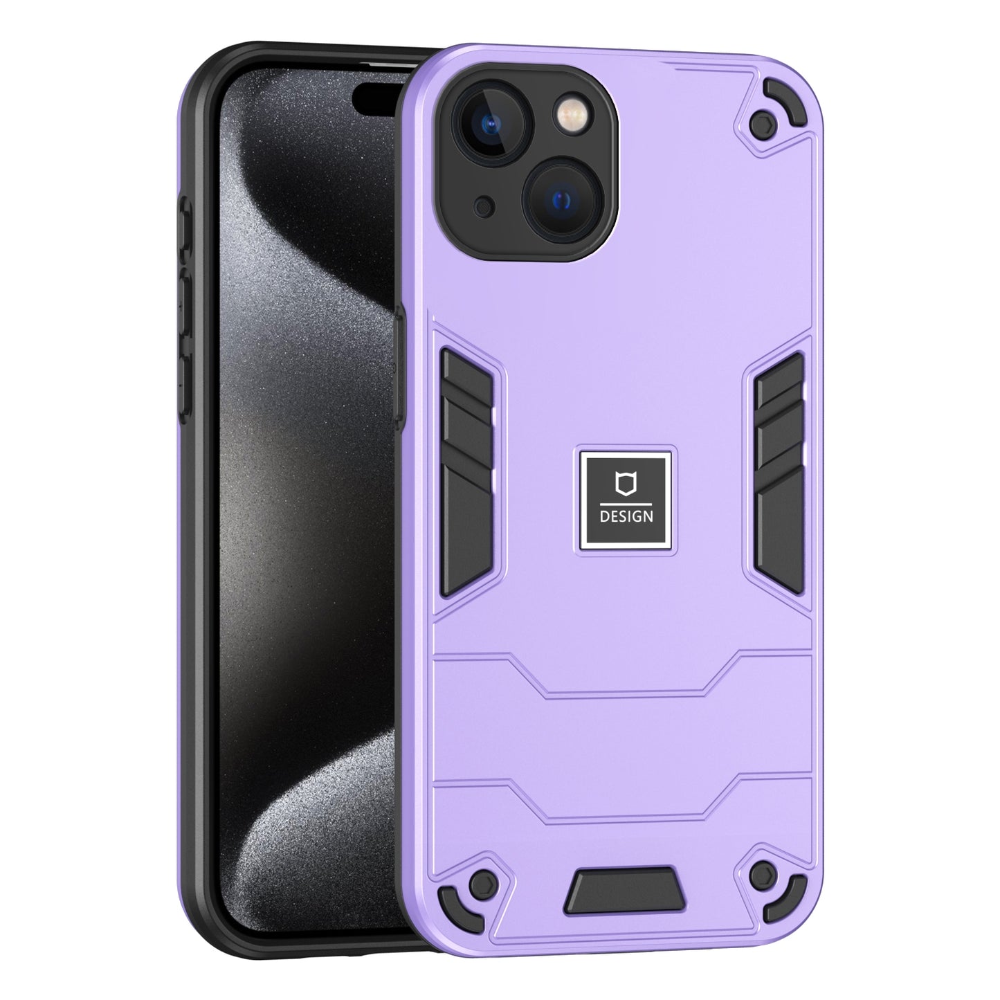 iPhone 13 Shockproof Phone Case with Dual-Layer Protection, TPU+PC Material, Durable, Stylish Design & Lightweight Structure