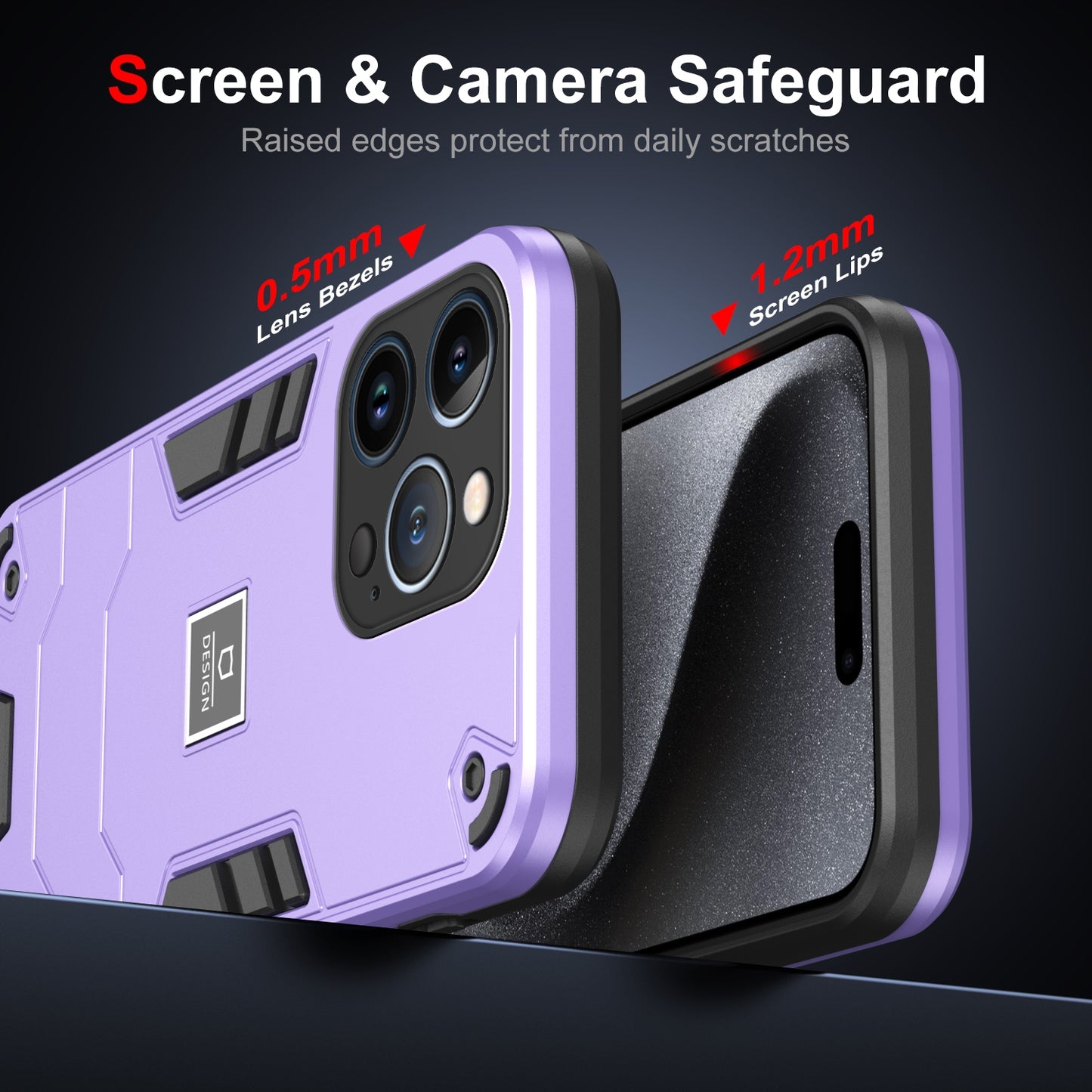 iPhone 13 Pro Shockproof Phone Case with Dual-Layer Protection, TPU+PC Material, Durable, Stylish Design & Lightweight Structure