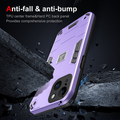 iPhone 14 Plus Shockproof Phone Case with Dual-Layer Protection, TPU+PC Material, Durable, Stylish Design & Lightweight Structure