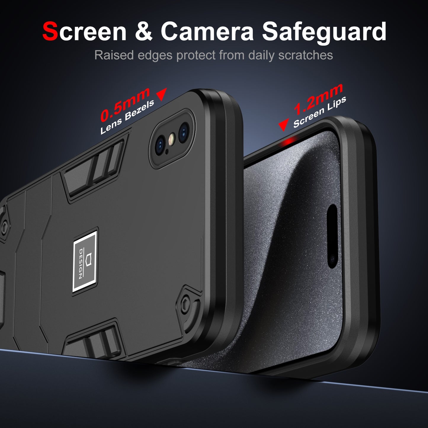 iPhone XS Shockproof Phone Case with Dual-Layer Protection, TPU+PC Material, Durable, Stylish Design & Lightweight Structure