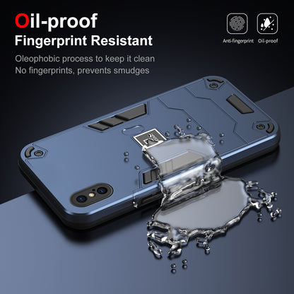 iPhone X Shockproof Phone Case with Dual-Layer Protection, TPU+PC Material, Durable, Stylish Design & Lightweight Structure