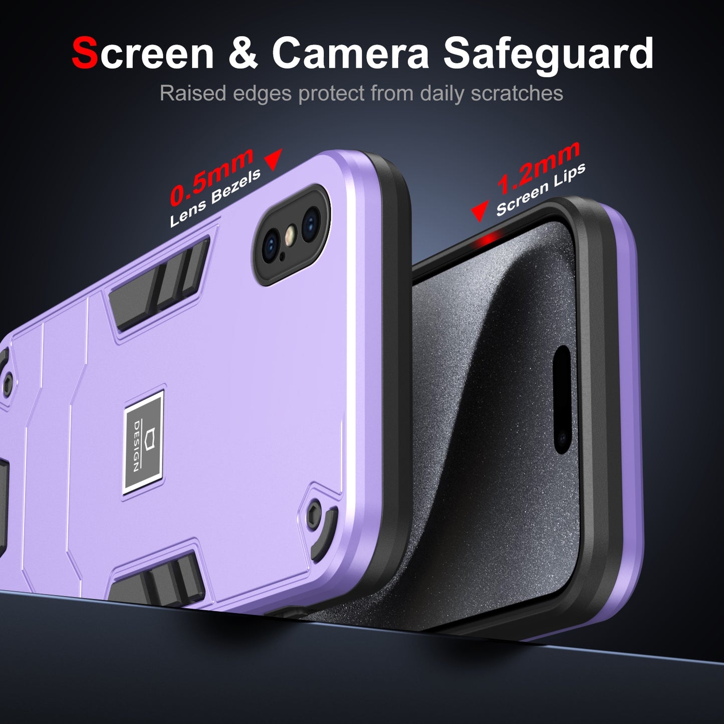 iPhone X Shockproof Phone Case with Dual-Layer Protection, TPU+PC Material, Durable, Stylish Design & Lightweight Structure