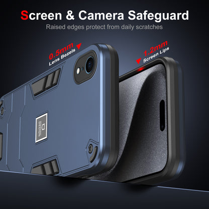 iPhone XR Shockproof Phone Case with Dual-Layer Protection, TPU+PC Material, Durable, Stylish Design & Lightweight Structure